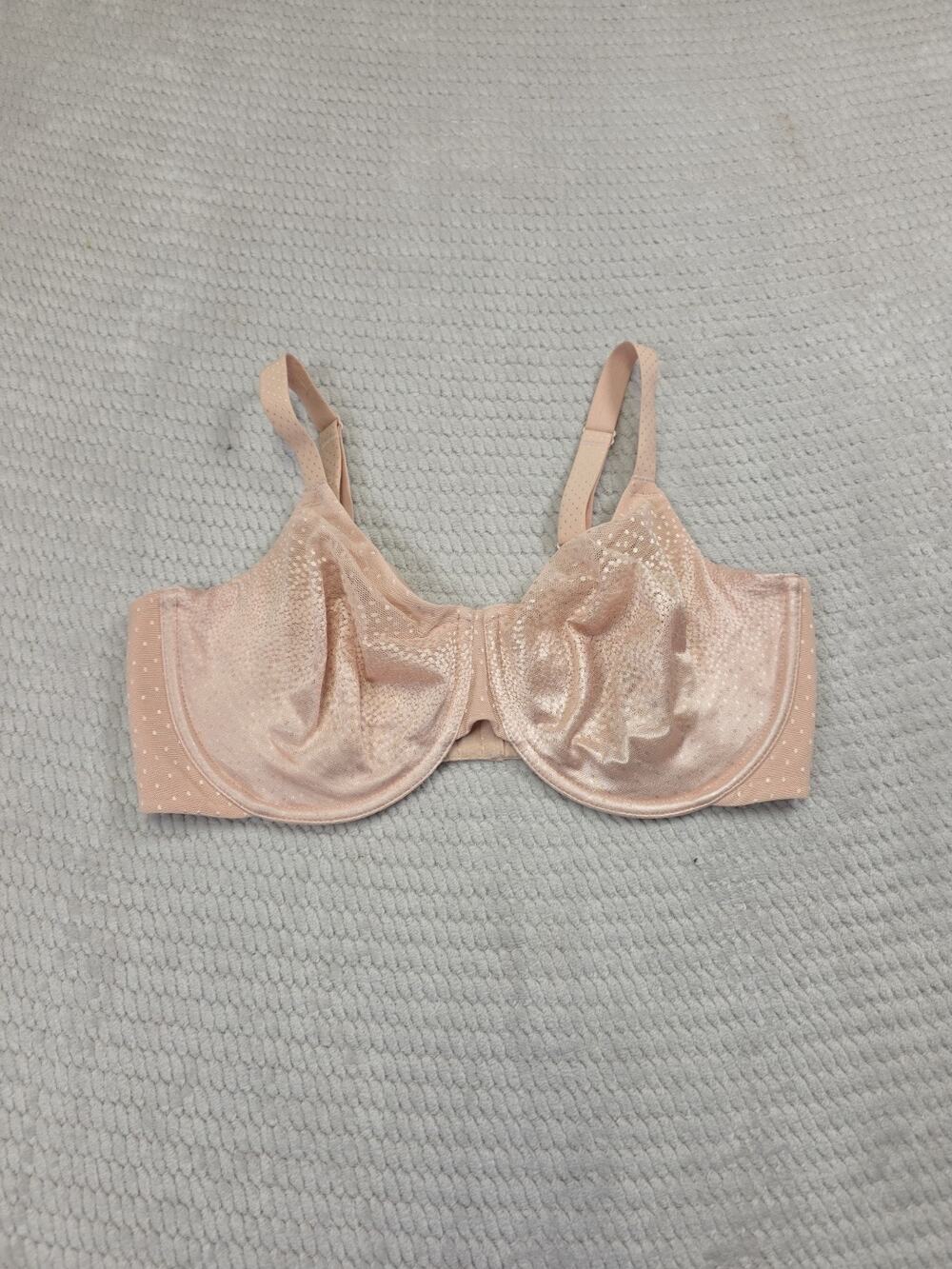 Wacoal Bra Womens 40 DDD Underwire Light Weight Peach
